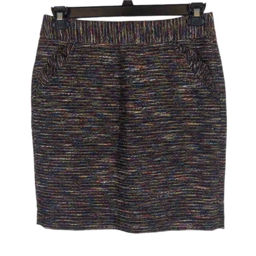 Ann Taylor LOFT lined skirt with pockets Women’s Sz 6 Gorgeous Multi Color EUC